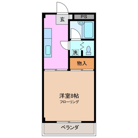 柳駅 徒歩14分 3階の物件間取画像